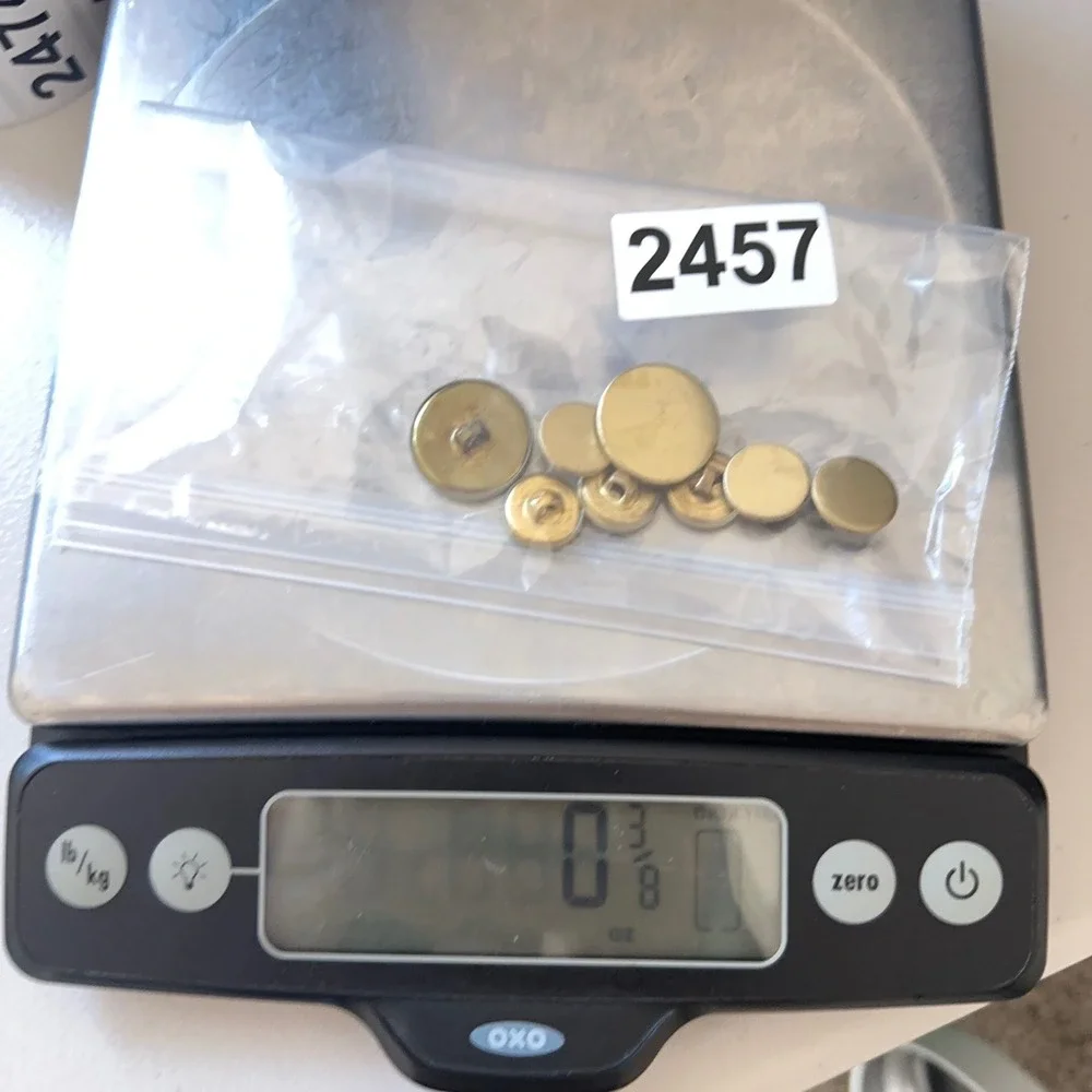 Blazer Buttons Replacement Set Unisex Gold Tone 2‎ Front 6 Sleeve